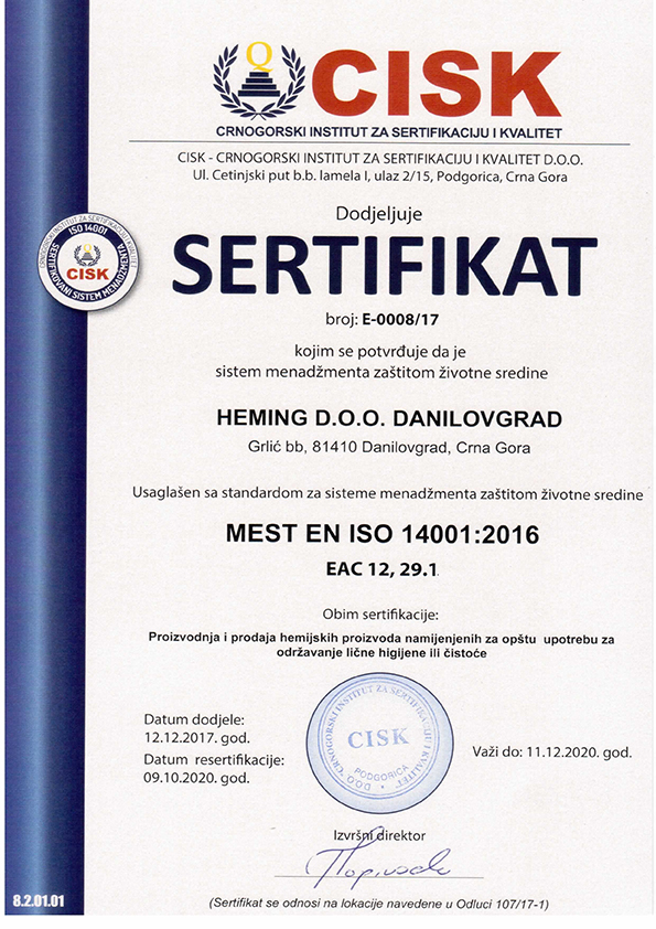 sert 14001